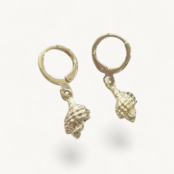 Argollas Oro Mini Caracola