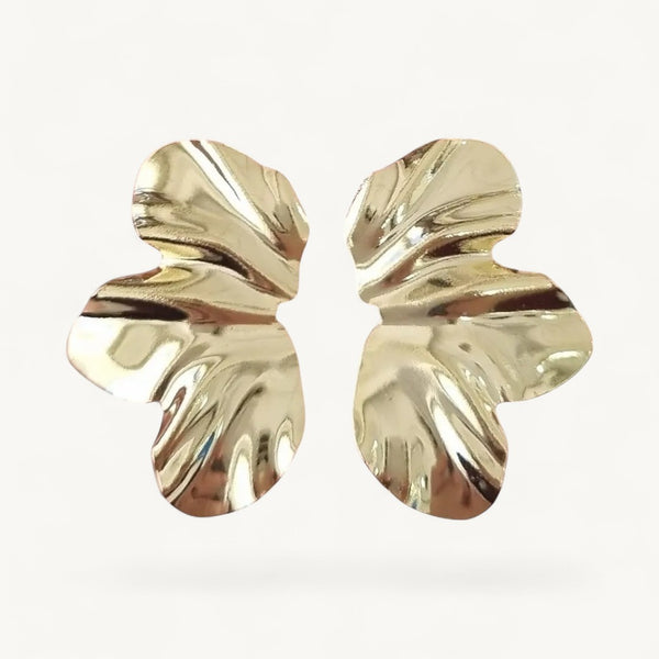 Aros Oro Pétalo Aura