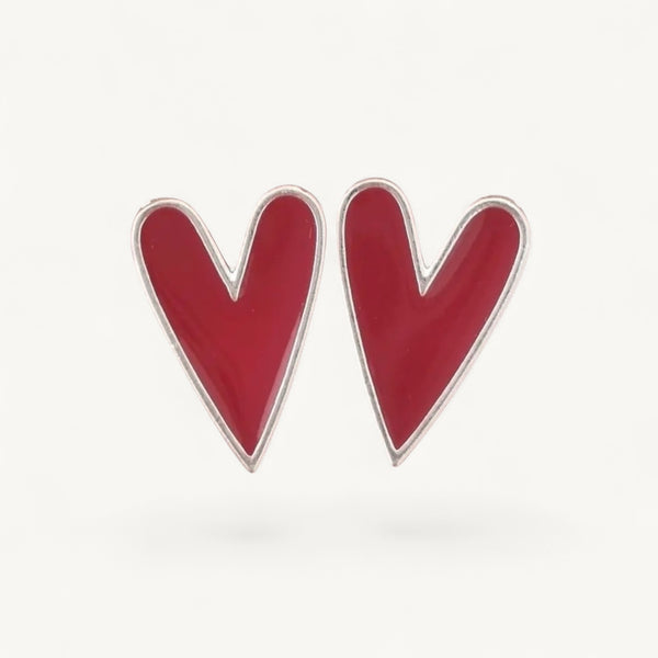 Aros Plata Corazón Olivia