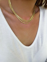 Collar - Pulsera oro Mostacilla Gitana 1.2 mtrs