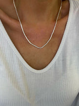Collar Plata Mostacilla gitana 45 cm