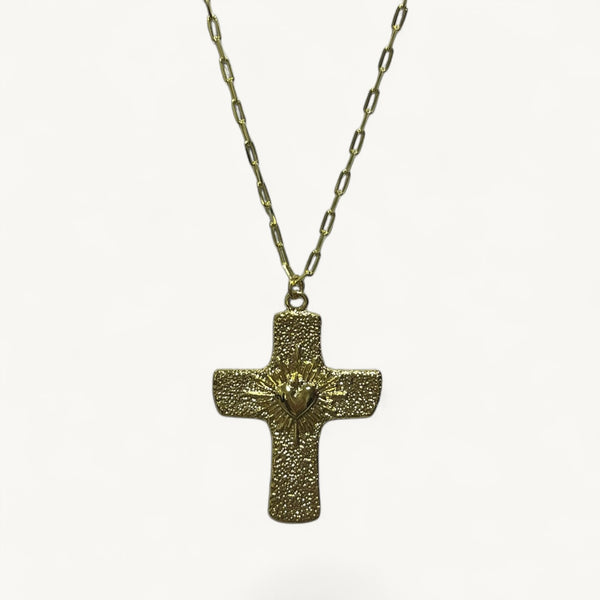Collar Oro Cruz Lina