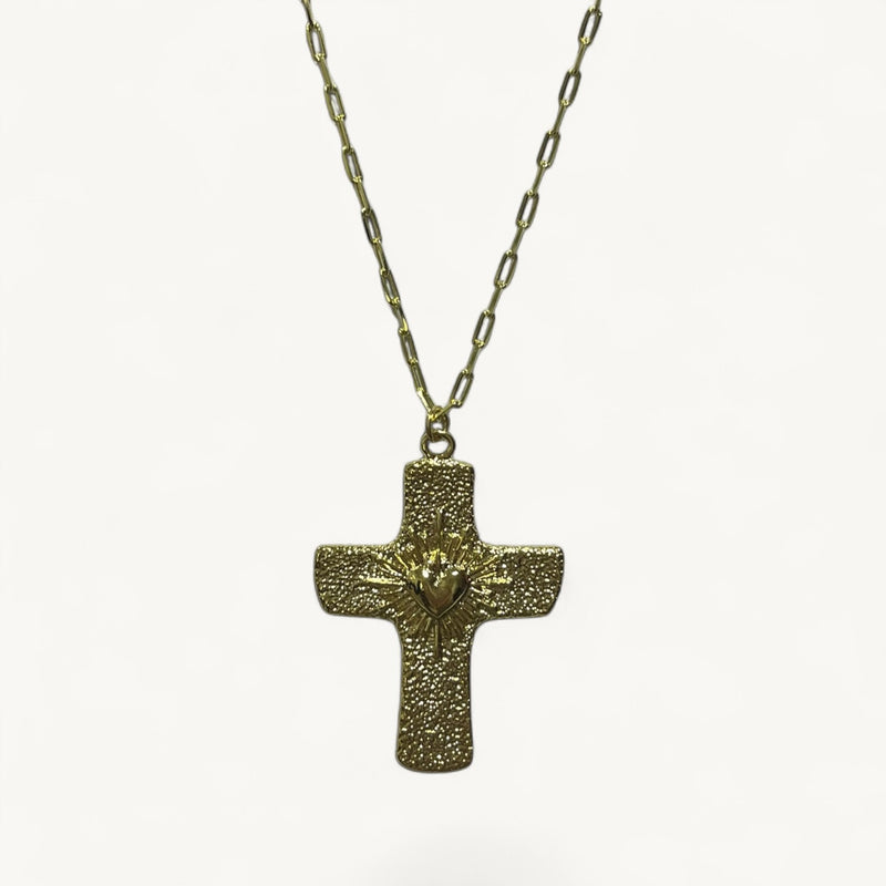 Collar Oro Cruz Lina