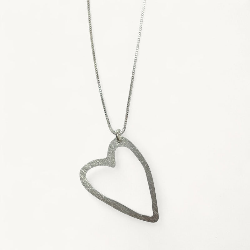 Collar Plata Corazón Vera