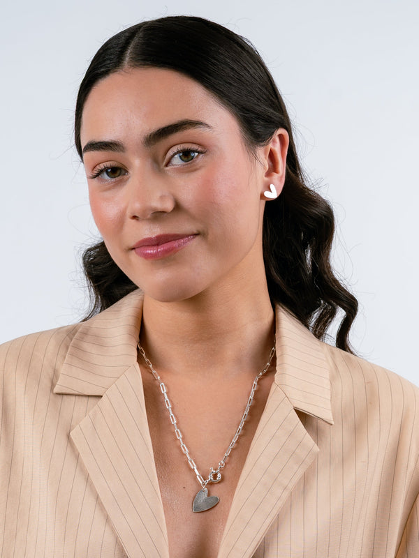 Collar Plata Corazón Aurora