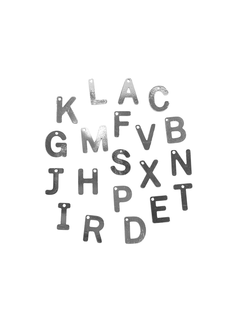 CHARM PLATA LETRA CATALINA