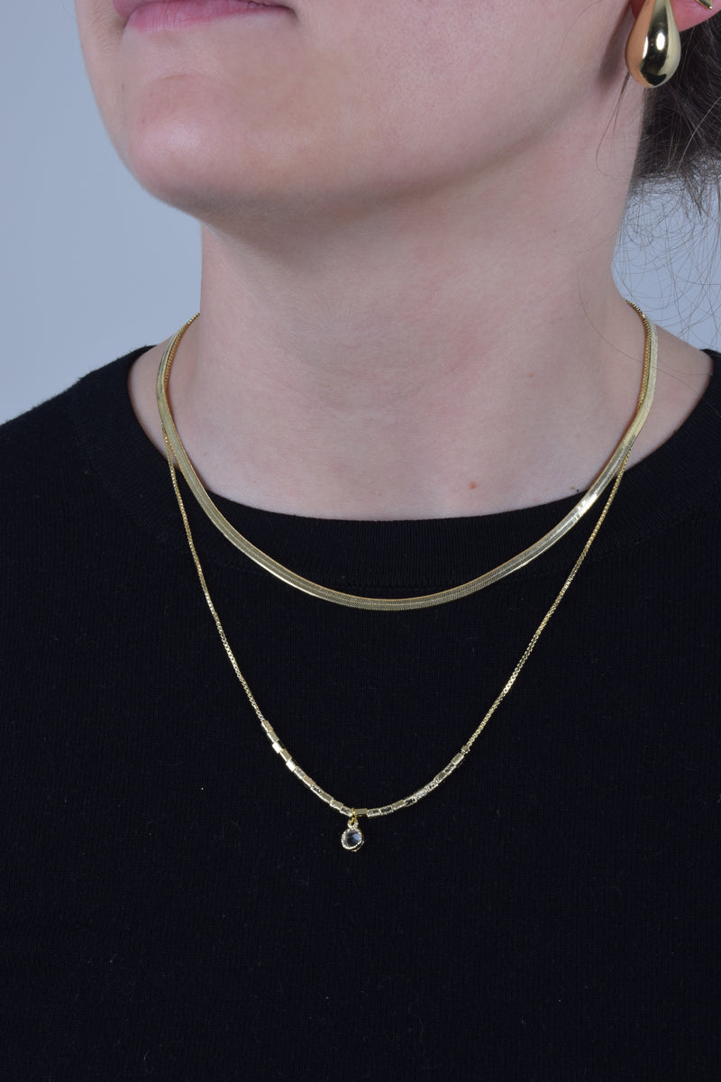 Collar Oro Punto de Luz Camille