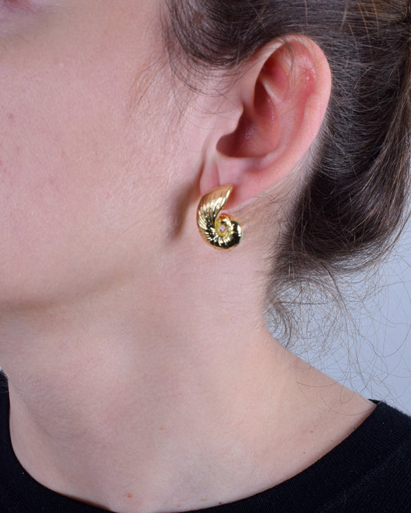 Aros Oro Caracola