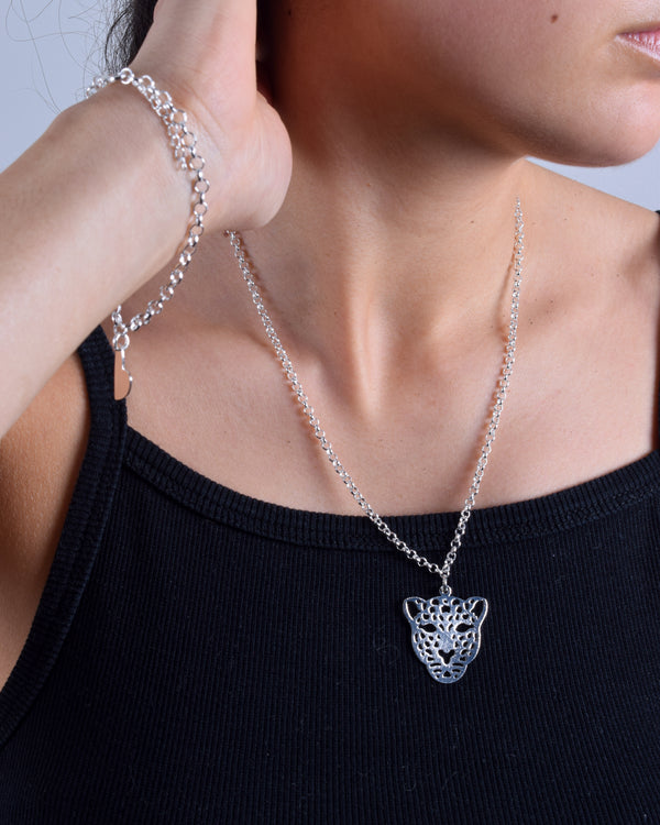 Collar Plata Tigre