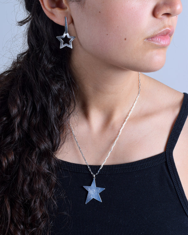 Aros Plata Estrella América