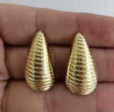 Aros Oro Gota Rayada