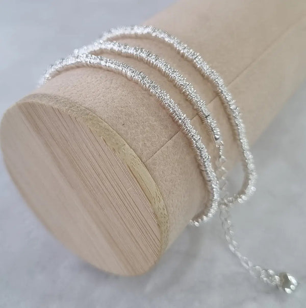 Collar Plata Mostacilla gitana 45 cm