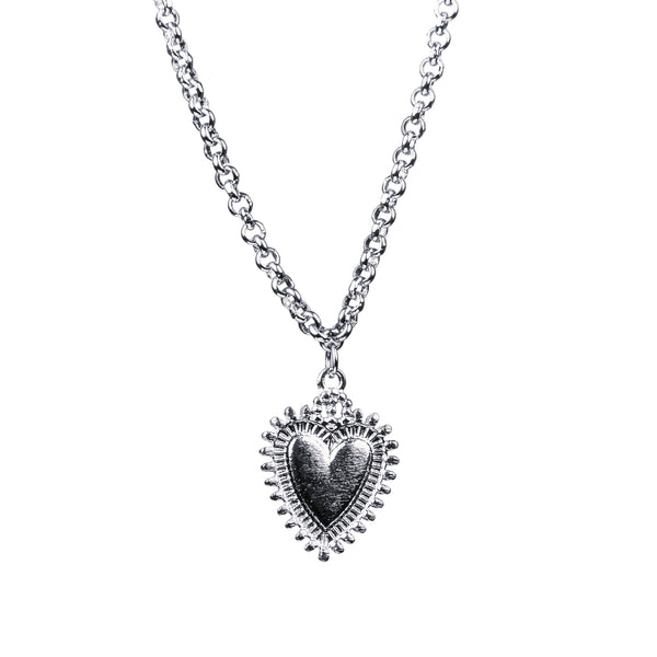 Collar Plata Corazón Sara