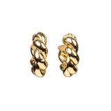 Argollas oro Trenzada