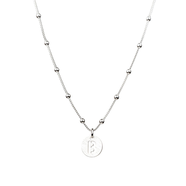 Collar Plata Letra Cala