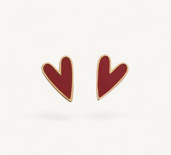 Aros Oro Corazón Olivia