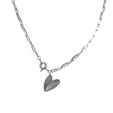Collar Plata Corazón Aurora