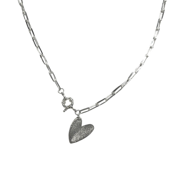 Collar Plata Corazón Aurora