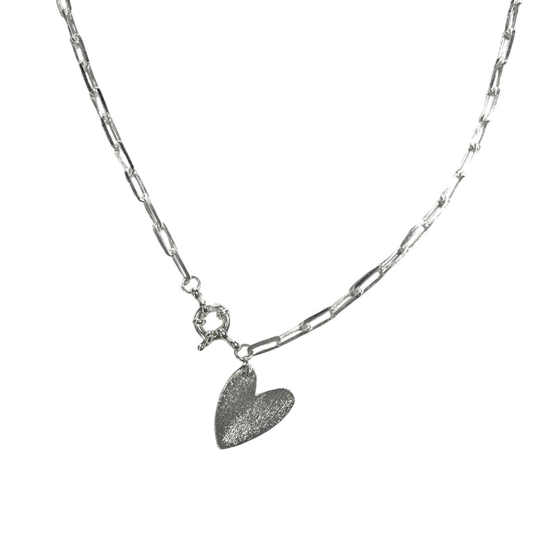 Collar Plata Corazón Aurora