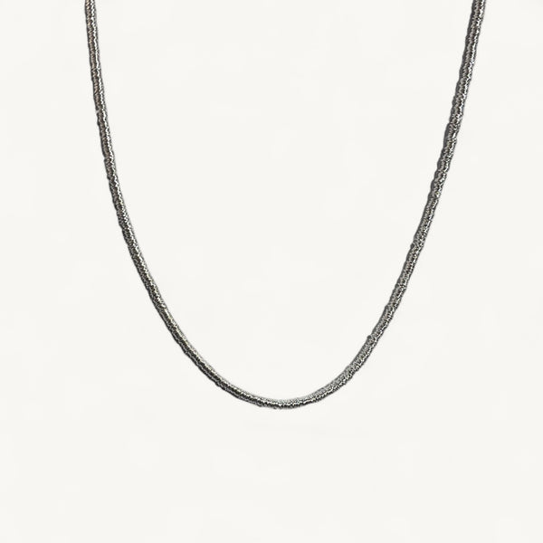 Collar Plata Mostacilla gitana 45 cm