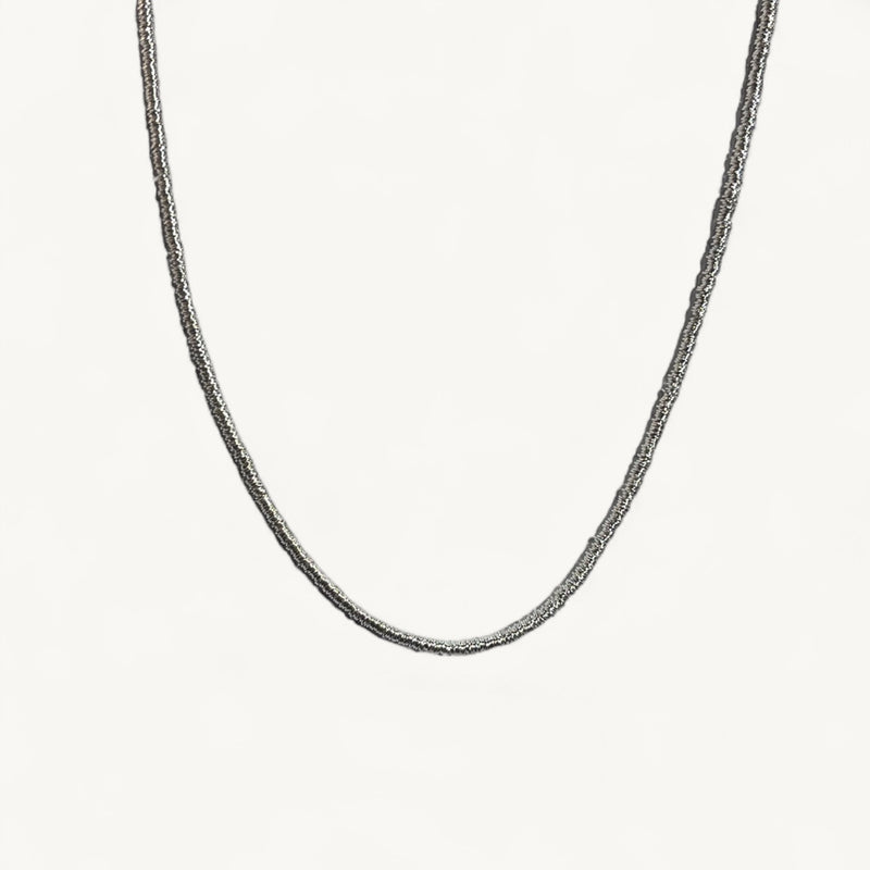 Collar Plata Mostacilla gitana 45 cm