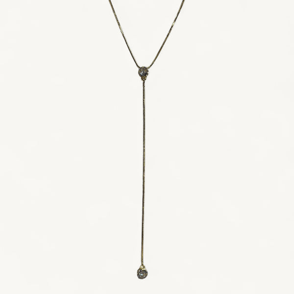 Collar Oro Punto de luz doble