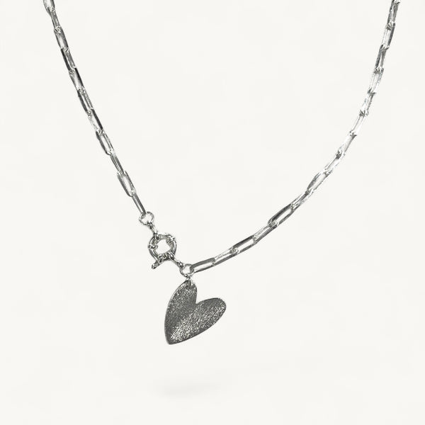 Collar Plata Corazón Aurora