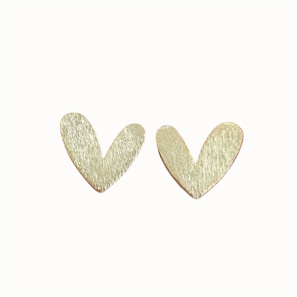 Aros Oro Corazón Camila