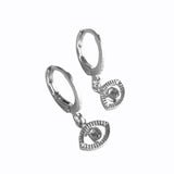 Argollas Plata Ojo turco Diana