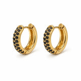 Argollas Oro Maddi Negro