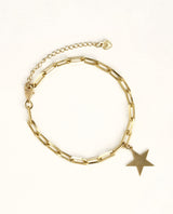 PULSERA ORO ESLABON ESTELA