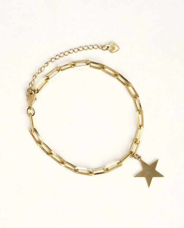PULSERA ORO ESLABON ESTELA