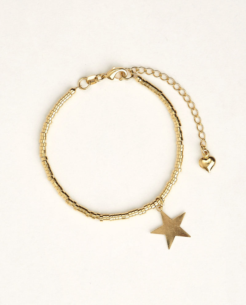 PULSERA ORO GITANA ESTRELLA