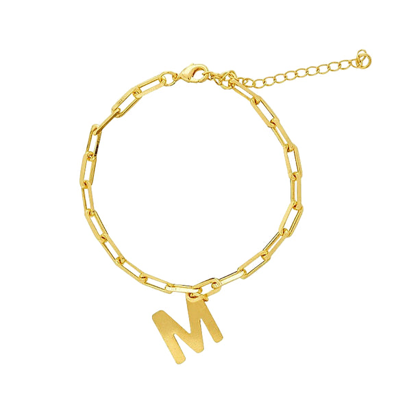 Pulsera Oro Eslabón Letra Catalina