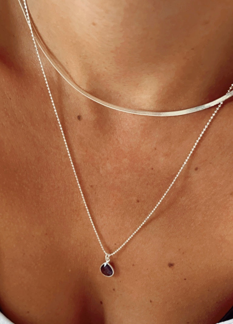 COLLAR PLATA CINTA