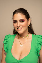 COLLAR ORO SIMONA INICIAL 45 CM