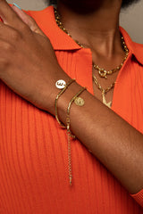 PULSERA ORO GITANA LETRA CALA