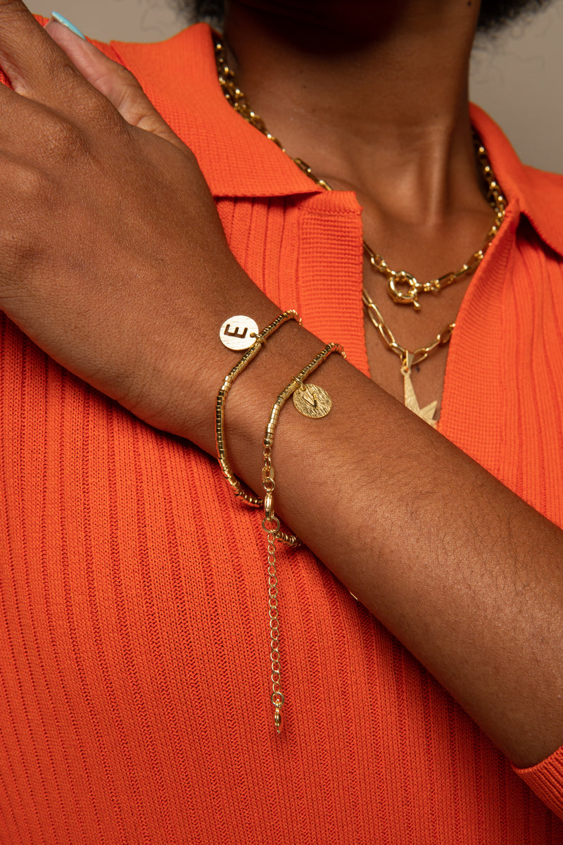PULSERA ORO GITANA LETRA CALA