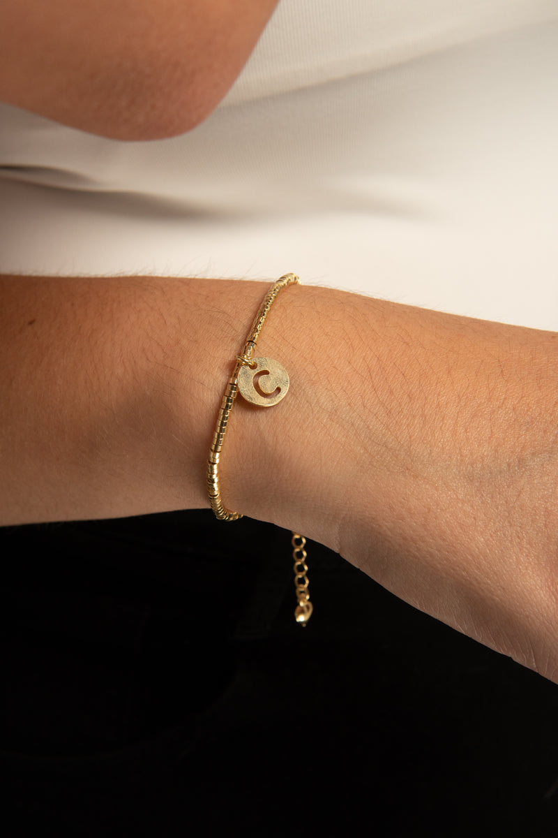 PULSERA ORO GITANA LETRA CALA