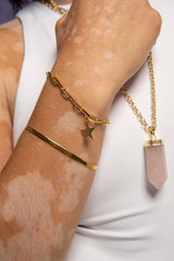 PULSERA ORO ESLABON ESTELA