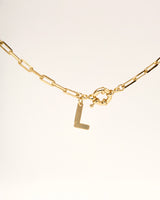 COLLAR ORO SIMONA INICIAL 45 CM