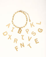 PULSERA ORO ESLABON LETRA CATALINA