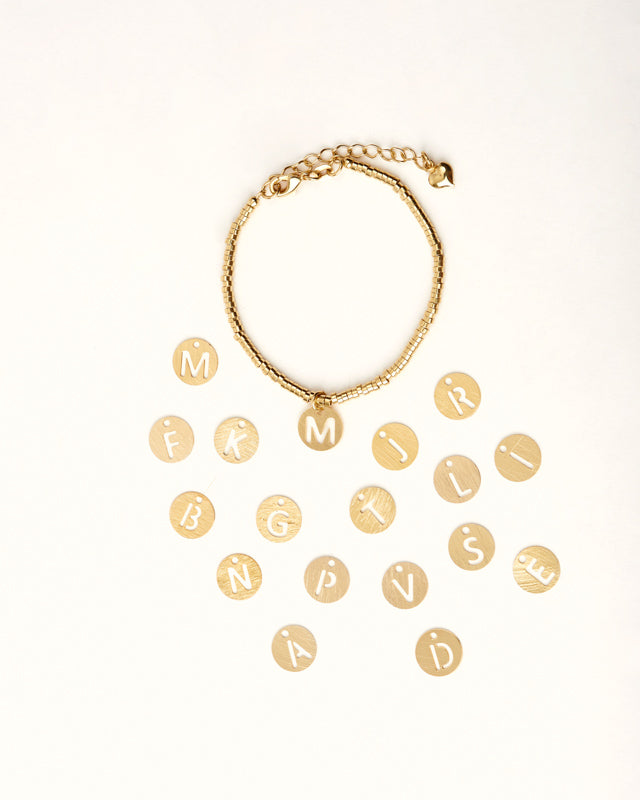 PULSERA ORO GITANA LETRA CALA