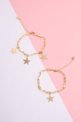 PULSERA ORO ESLABON ESTELA