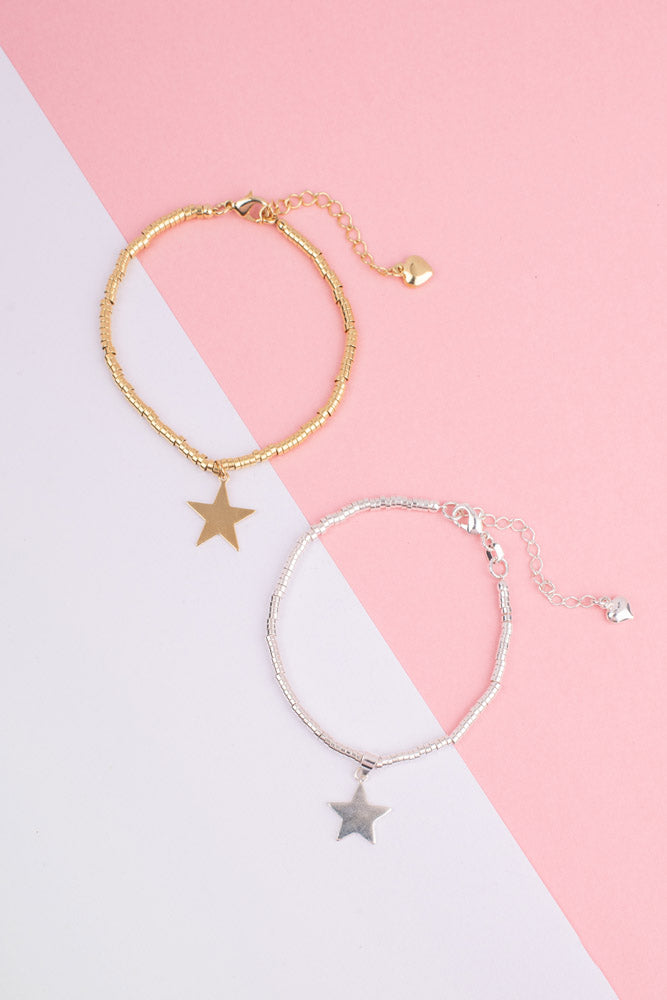 PULSERA ORO GITANA ESTRELLA