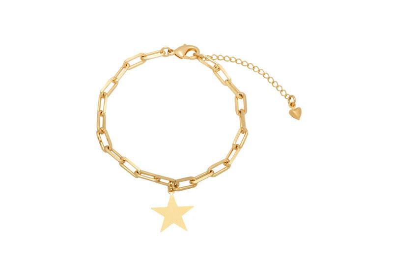 PULSERA ORO ESLABON ESTELA