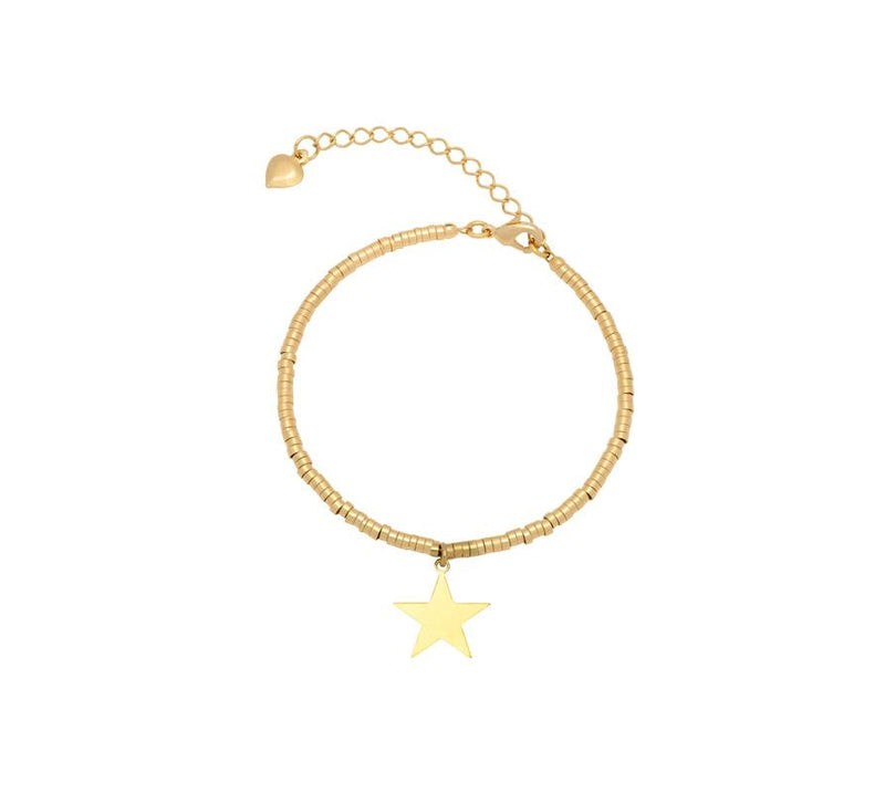 PULSERA ORO GITANA ESTRELLA