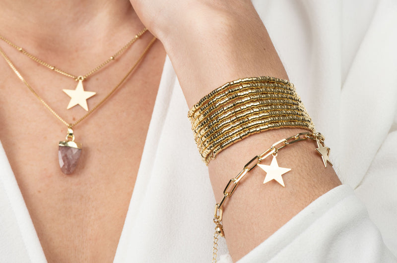 PULSERA ORO ESLABON MARÍAS